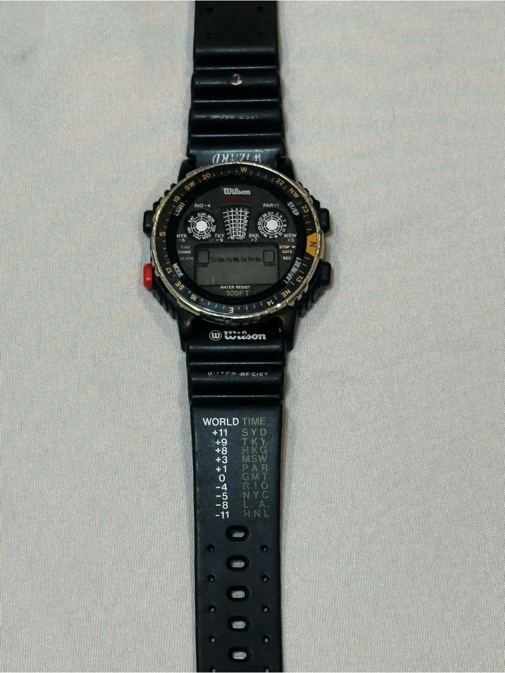 Wilson Black Digital Multifuntion Sports Watch Water Resistant
